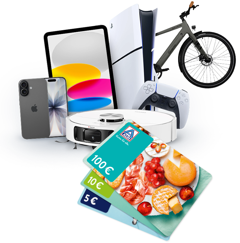 Einkaufsgutscheine und wöchentlich wechselnde Hauptpreise